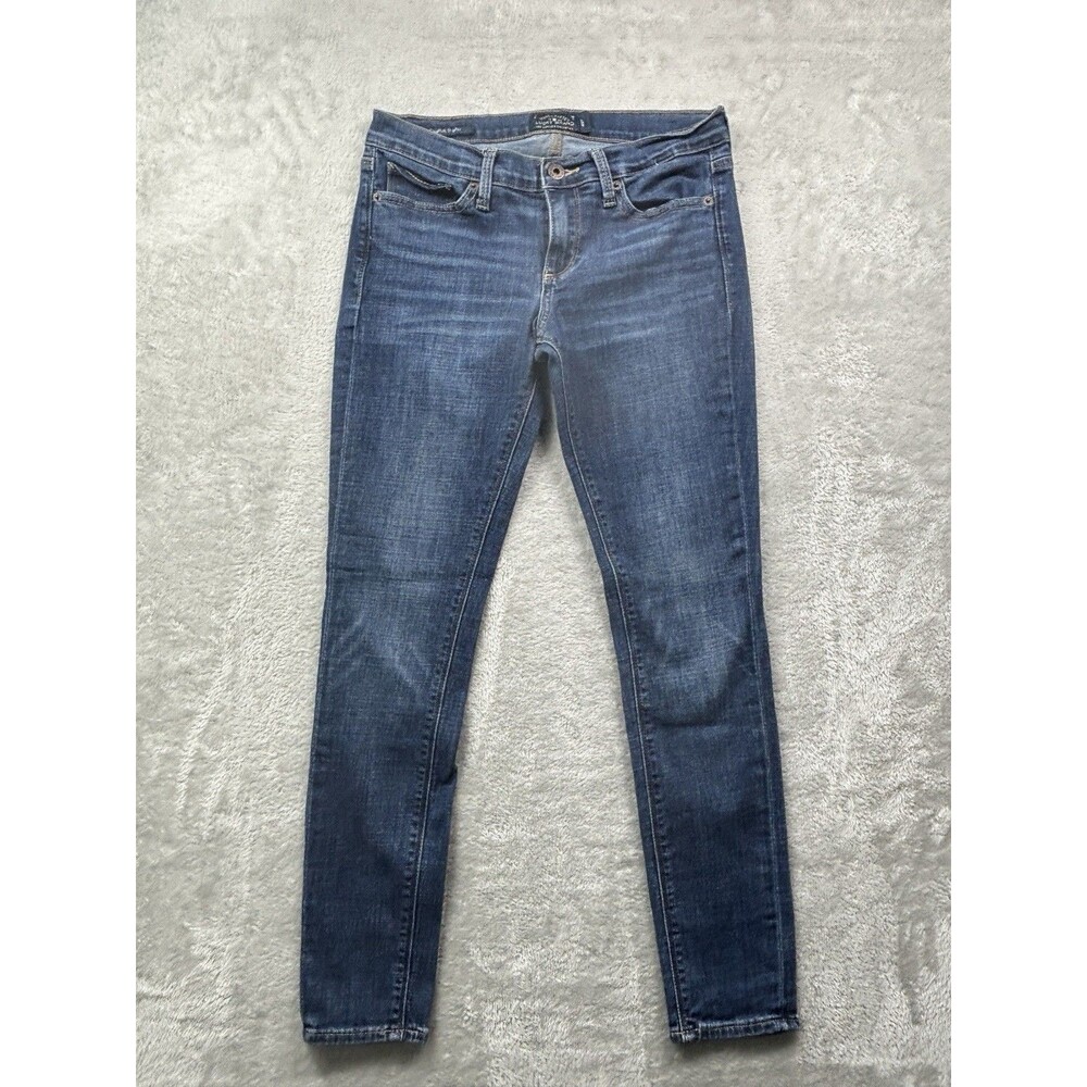 Lucky Brand Charlie Skinny Jeans Womens 4 27 Blue Stretch Denim